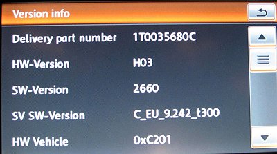 RSN 510: FW-Update 2660, "Video in Motion" und "Hidden Menue" freigeschaltet